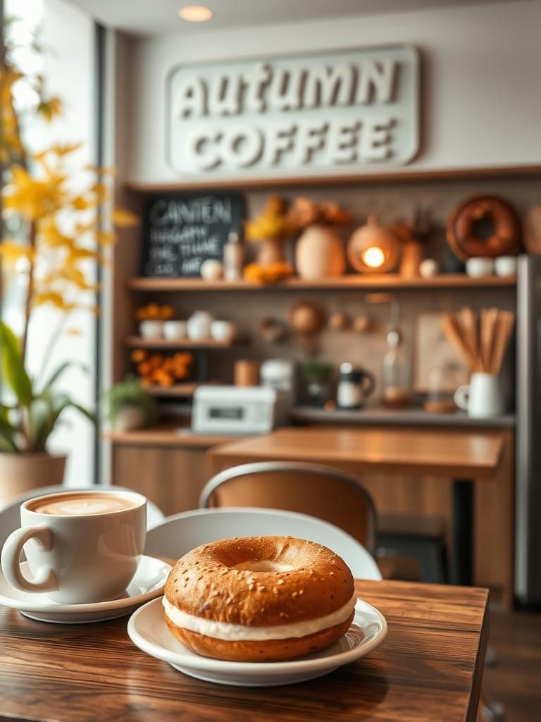 Autumn Bagels & Coffee 1 Autumn Bagels & Coffee
