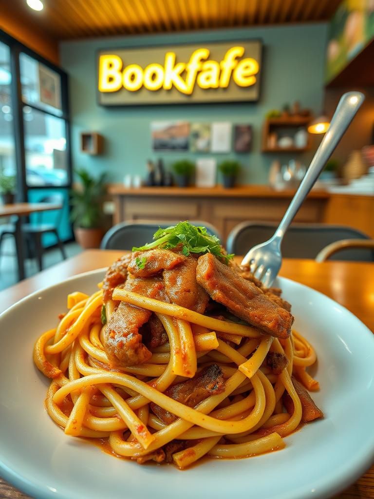 Bookafe Pork Nasi Lemak and Pasta 1 Bookafe Pork Nasi Lemak and Pasta