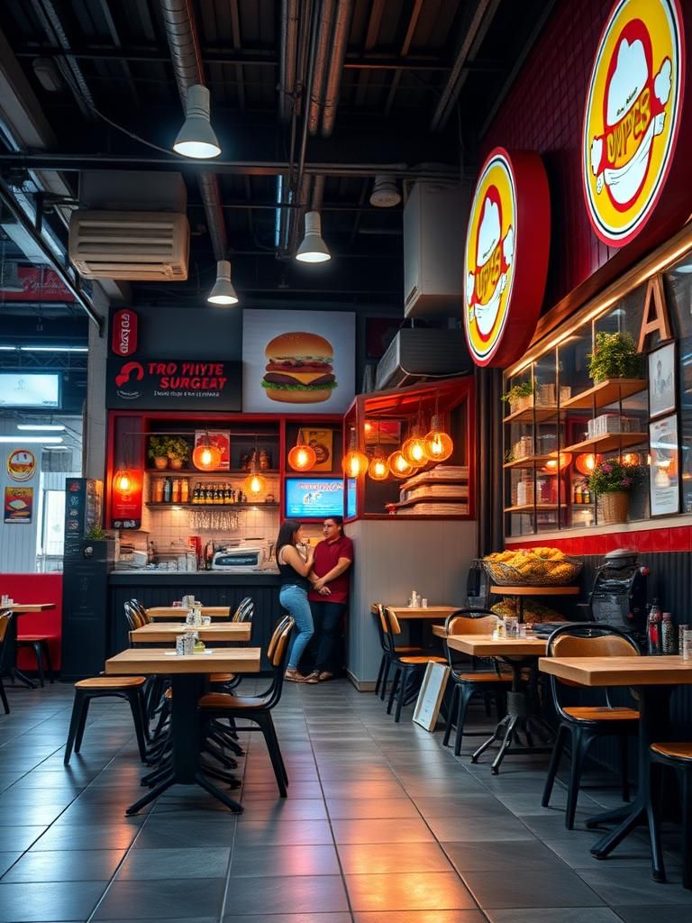 Burger tepi jalan 1 Burger tepi jalan