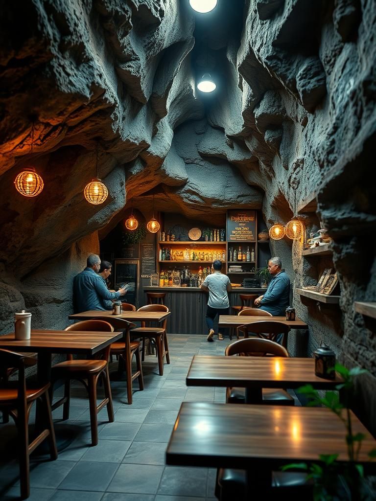 Cave-in coffee
