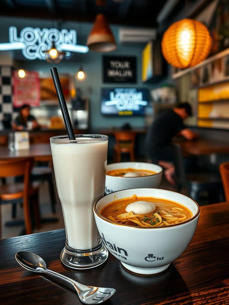Coconut shake &Laksa Penang by AyohmuNi