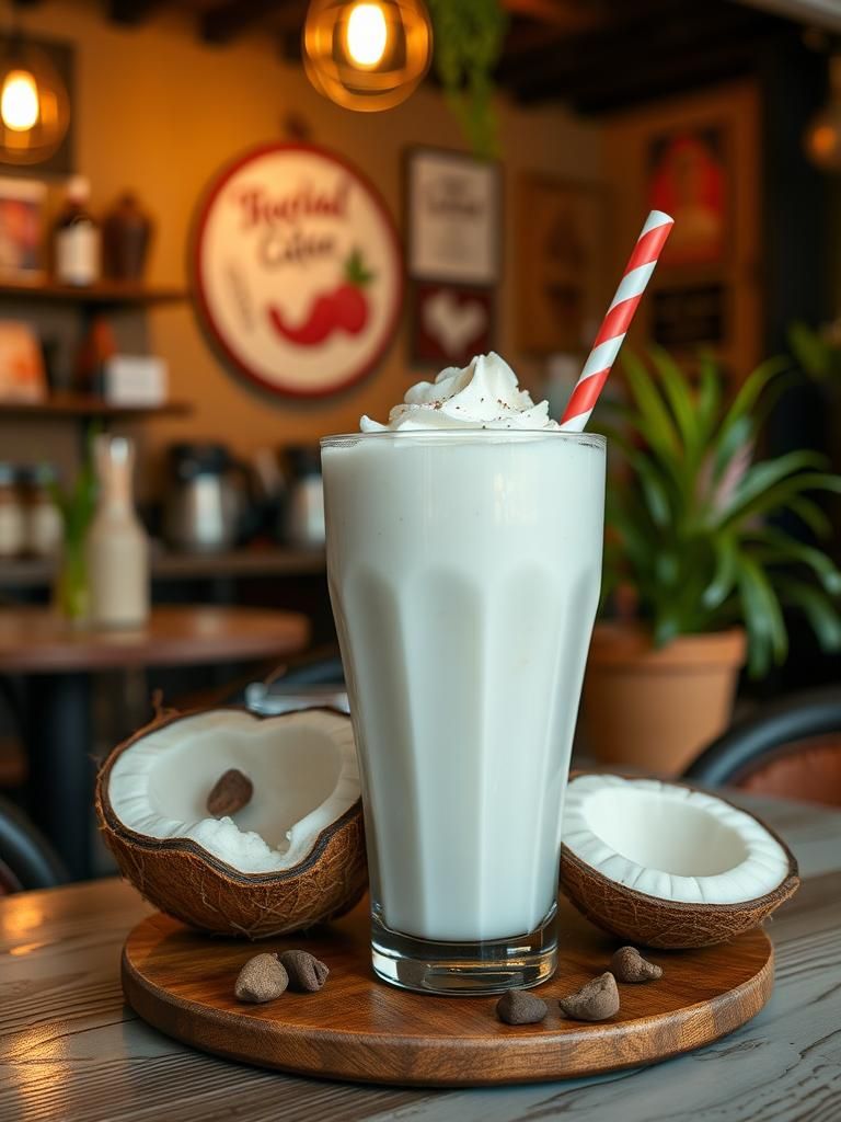 Coconut shake solok duku