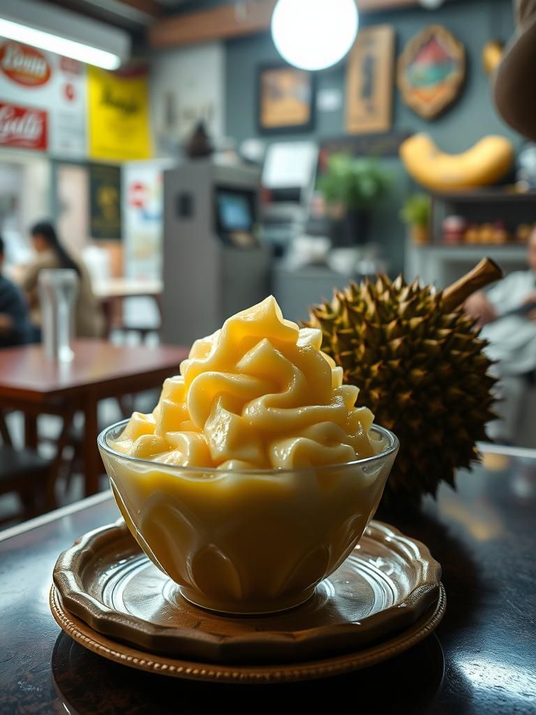 Gerai makyun viral cendol pukut durian