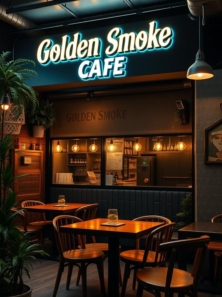Golden Smoke Cafe 1 Golden Smoke Cafe