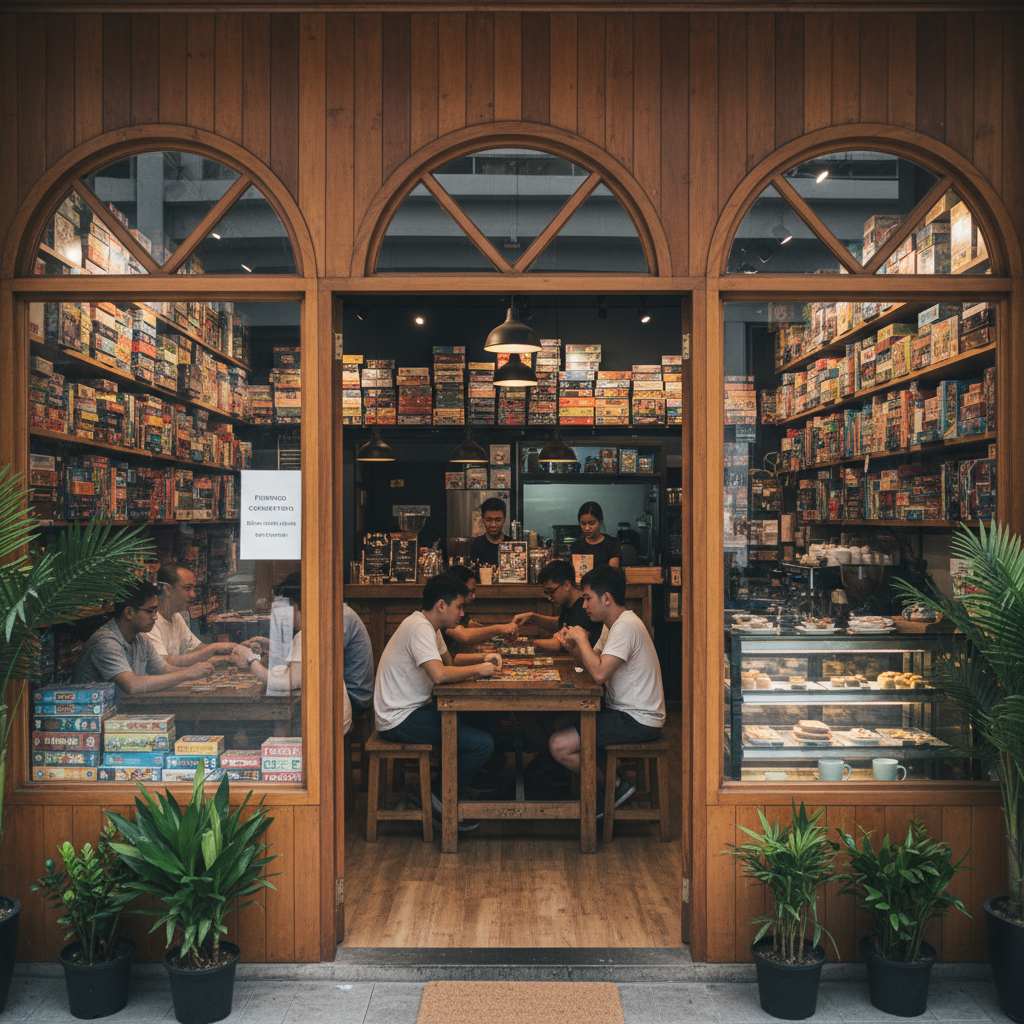 Kafe Papan Permainan Hubungan Rakan