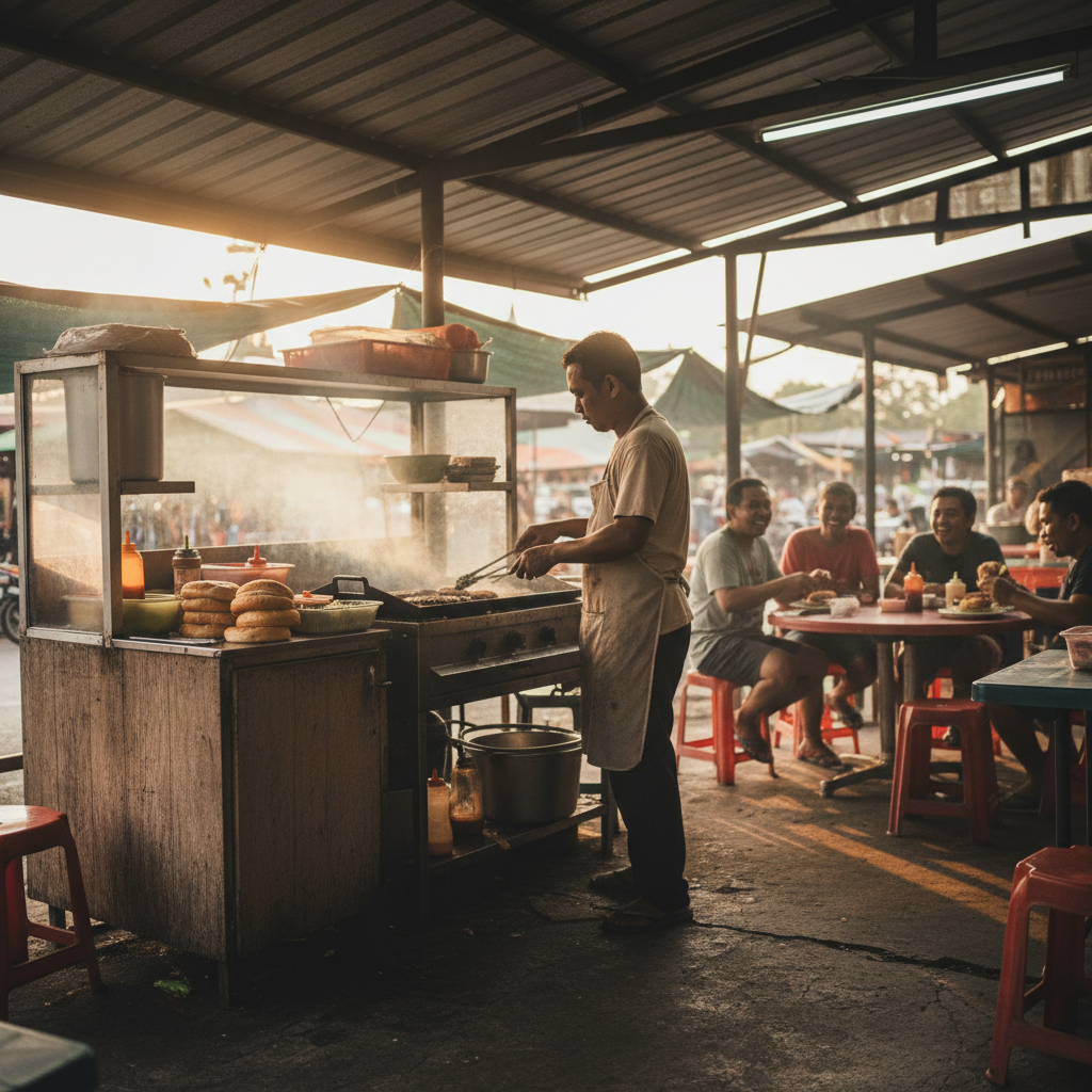 Kedai K.Long Burger Terbaik | Juicy & Sedap