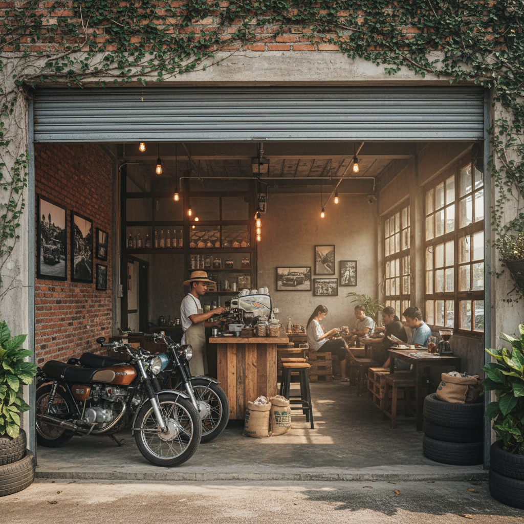 Garage Coffee House Kemaman 1 Kedai Kopi Garage Kemaman - Tempat Santai Terbaik