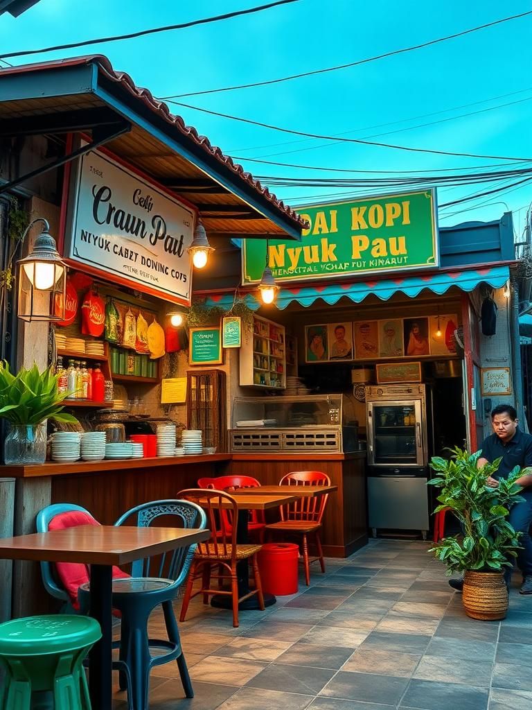 Kedai Kopi Nyuk Pau Menggatal Ngau Chap Kinarut