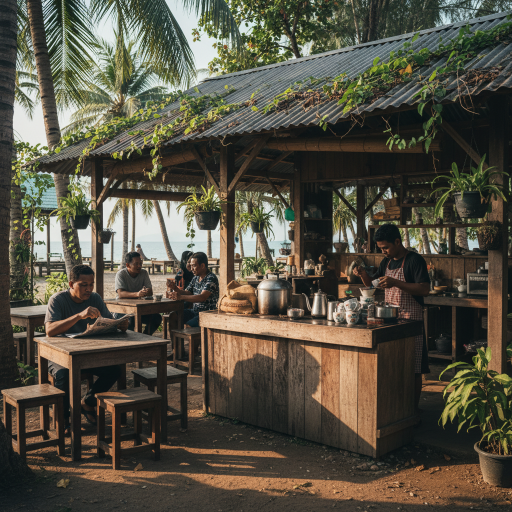 Kedai Kopi Terbaik di Pantai Cenang