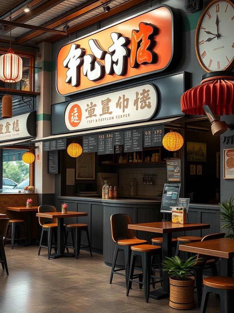 Kedai Kopi Tien Jian / A Ngau （天然海南咖啡馆）