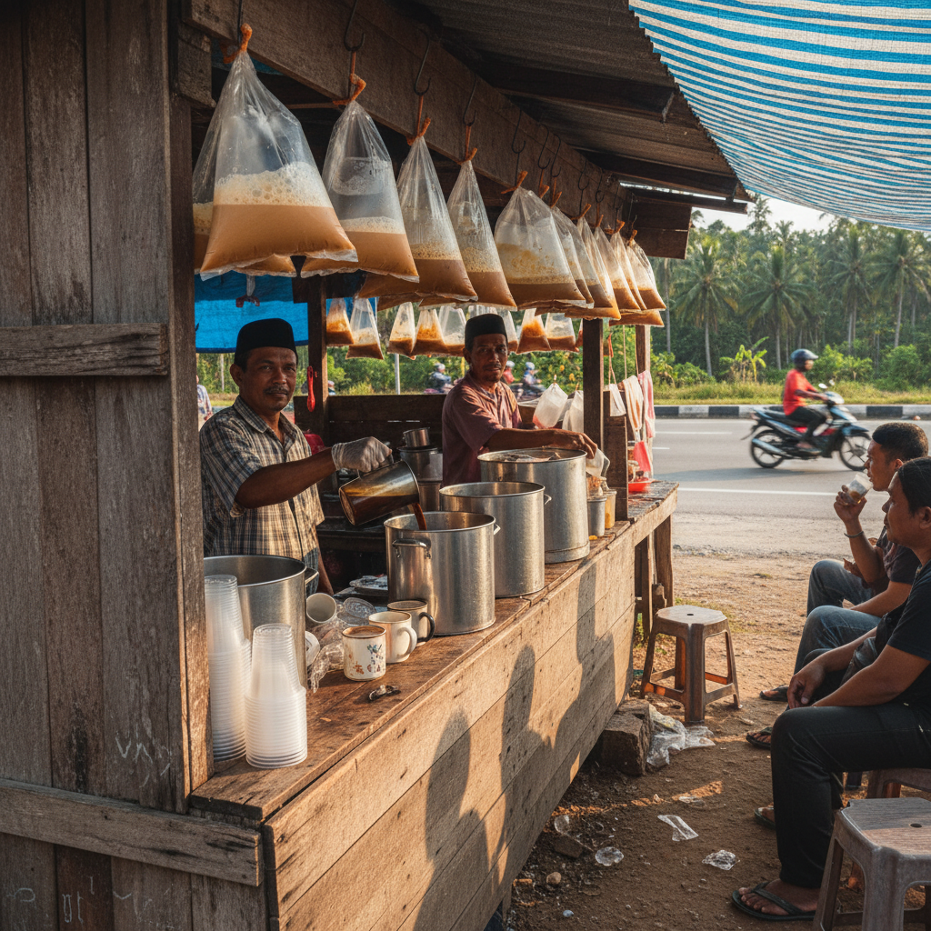 Kopi Ais Mamu Ikat Tepi Kerteh Sedap