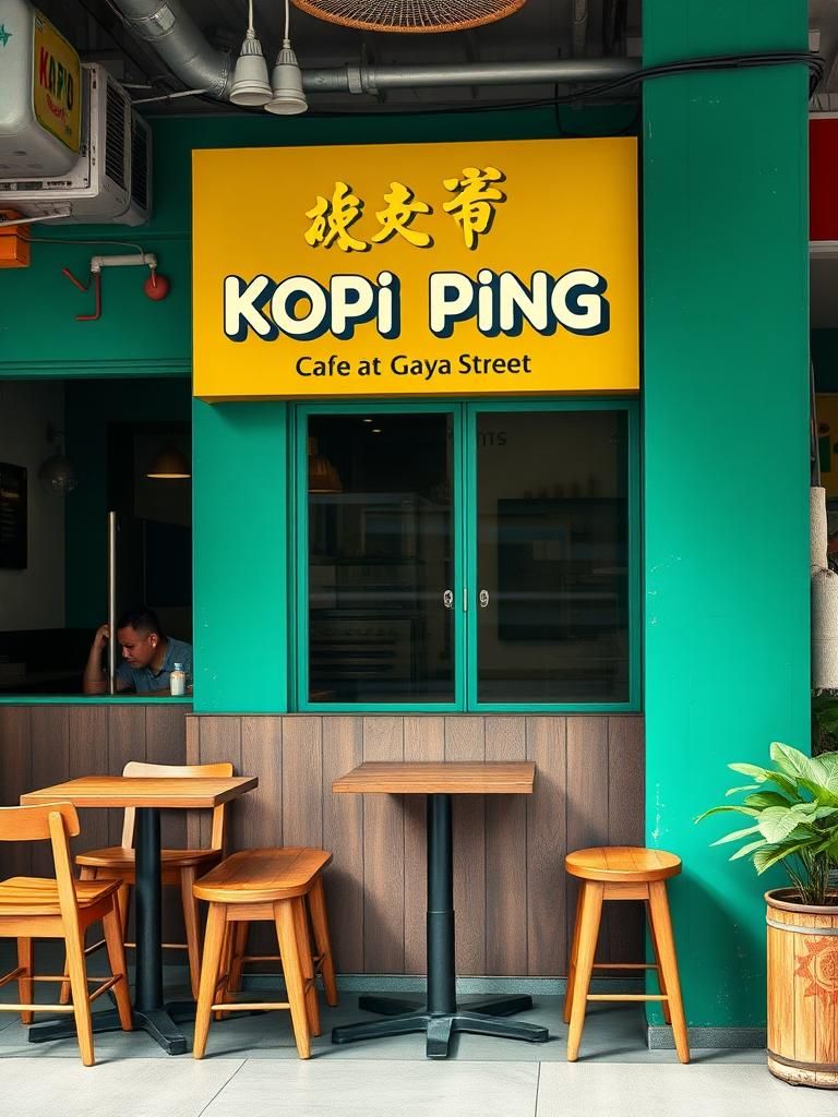Kopi Ping Cafe @ Gaya Street