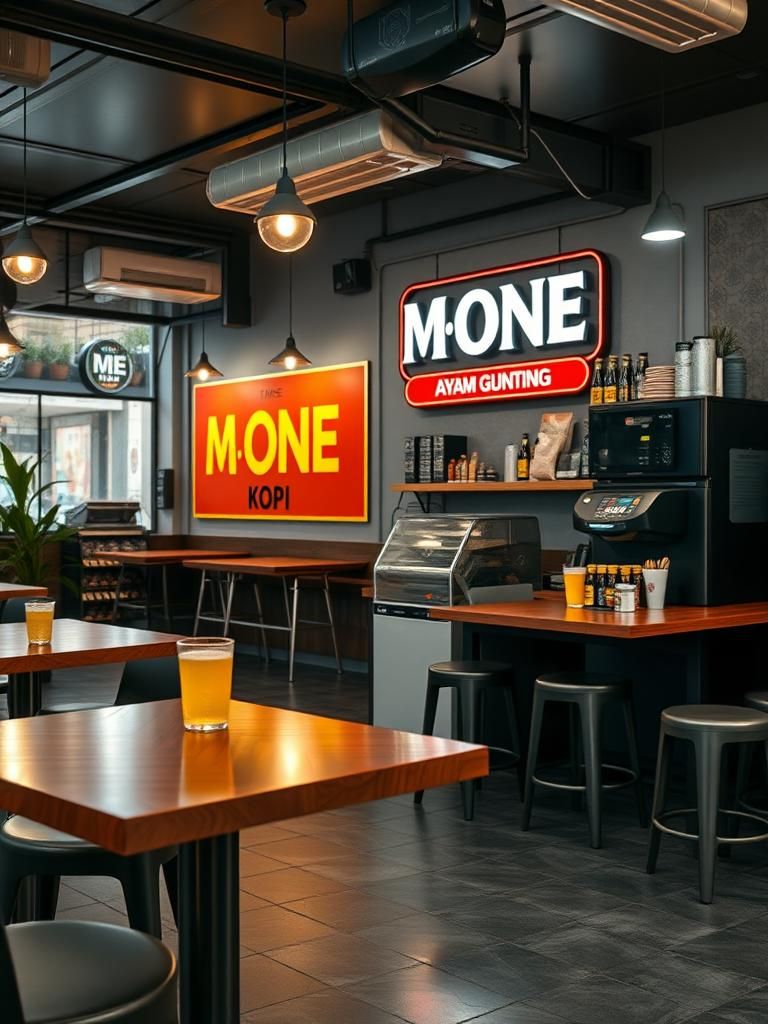 M-ONE KOPI & AYAM GUNTING