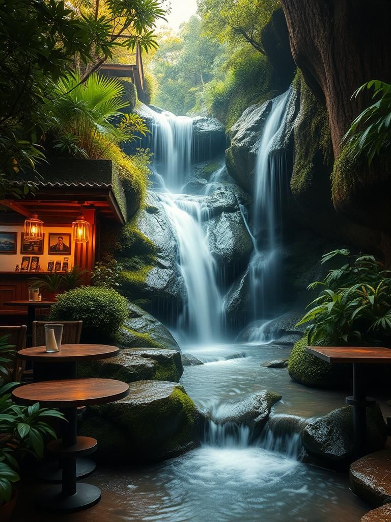 OO White Coffee Waterfall 1 OO White Coffee Waterfall