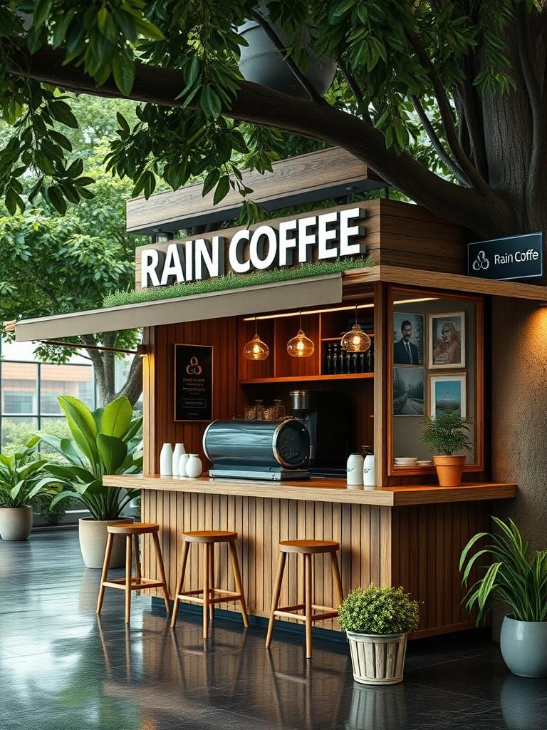 Rain Coffee Kiosk 1 Rain Coffee Kiosk