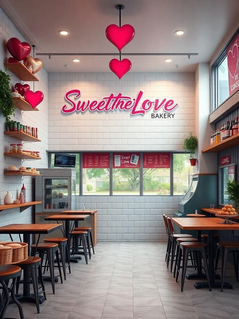 Sweetheart Love Bakery Shop