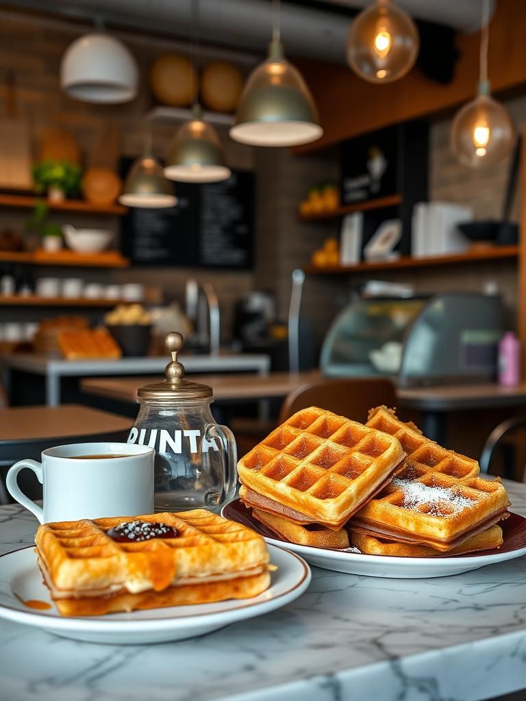 Waffles, Pastries, Tea & Coffee 1 Waffles, Pastries, Tea & Coffee