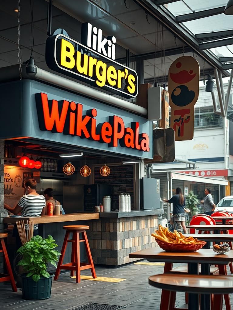 Wikipala Burger Stall
